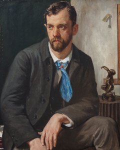 Porträtt av Charles Holden (olja på duk)