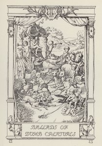En annan bok med verser för barn: Ballader av dumma varelser (litografi) av Francis Donkin Bedford
