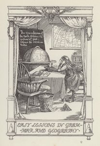 En annan bok med verser för barn: Enkla lektioner i grammatik och geografi (litografi) av Francis Donkin Bedford