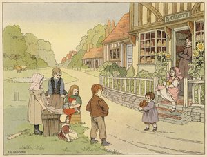 Bedfords bok om butiker: Baker (färglitografi) av Francis Donkin Bedford