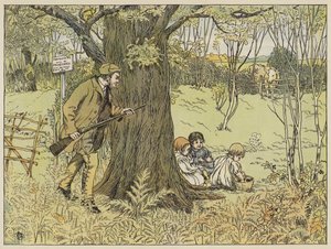 Game-Keeper (färglitografi) av Francis Donkin Bedford