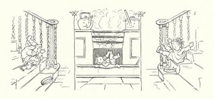 Illustration till Det magiska fiskbenet av Charles Dickens (litografi) av Francis Donkin Bedford