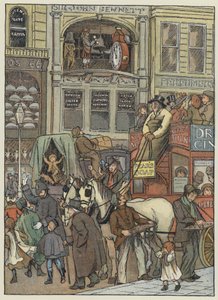 London: I Cheapside (färglitografi)