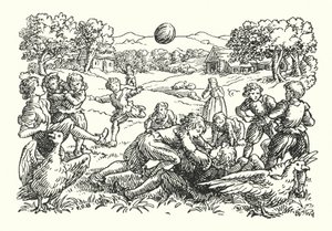 Merrie England: Fotboll (litografi)