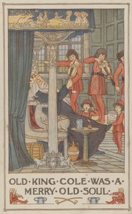 Old King Cole var en glad gammal själ (färglitografi) av Francis Donkin Bedford