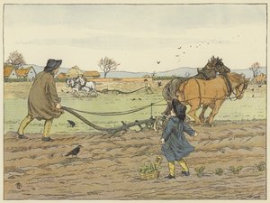 Ploughman (färglitografi)