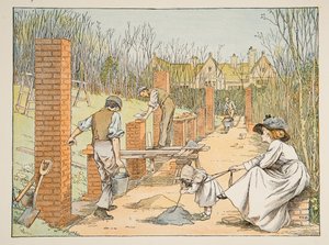 The Builder, från Four and Twenty Toilers, publ. 1900 (färglitografi) av Francis Donkin Bedford