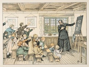 The Dame, från Four and Twenty Toilers, publ. 1900 (färglitografi) av Francis Donkin Bedford