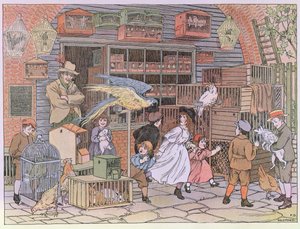 Djuraffären, från "The Book of Shops av Francis Donkin Bedford