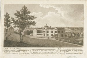 Soho Manufactory: stipplegravyr i brunt bläck och [c 1800]