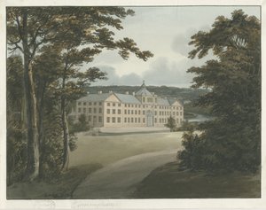 Soho Manufactory: akvarellmålning med bläckkontur, och [c 1798]