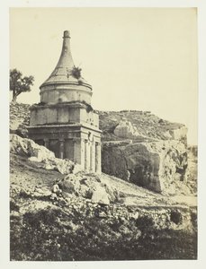 Absaloms grav, Jerusalem, 1857. av Francis Frith