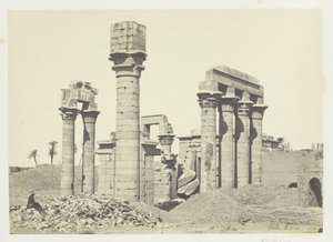 Kleopatras tempel i Erment, nära Thebe, 1857.