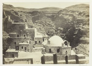 Klostret i Mar-Saba, nära Jerusalem av Francis Frith