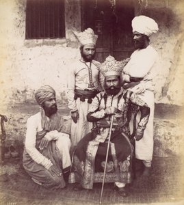Fyra östindiska män, 1870-talet. av Francis Frith