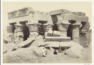 Utsikt över templet Kom Ombo Kom Ombo. NearView. (titel på objekt) av Francis Frith