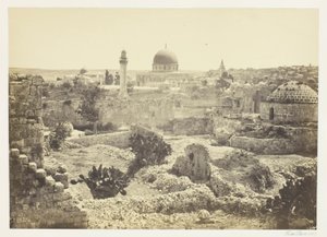 Jerusalem från stadsmuren av Francis Frith