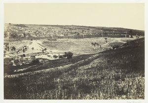 Jerusalem, från Oljeberget, nr 2, 1857. av Francis Frith