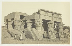 Kom till Ombo, övre Egypten, 1857. av Francis Frith