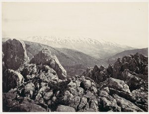 Hermonberget, förklaringsberget av Francis Frith