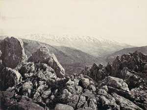 Mount Hermon, Förklaringens berg, ca. 1857.