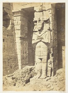 Osiridfyllmedel på Medinate-Haboo, ca. 1857.