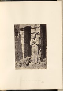 Osiridpelare vid Medinet Habou, Thebe av Francis Frith