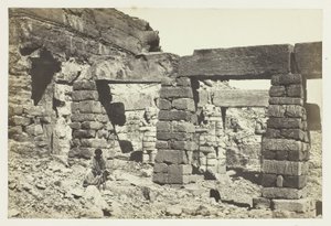Portik till Cerf Hossayn-templet, Nubien av Francis Frith