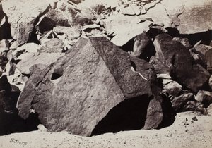 Sinaitiska inskriptioner i Wadee El-Mukattab av Francis Frith