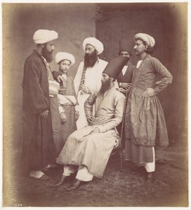 [Sex ostindiska män] av Francis Frith