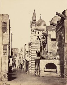 Gatuvy i Kairo av Francis Frith