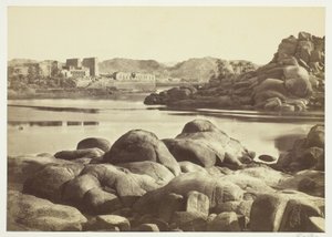 Tillvägagångssättet till Philae av Francis Frith