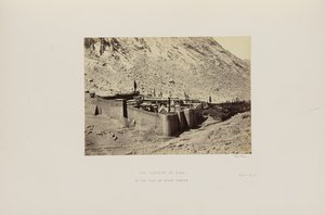 Klostret i Sinai, vid foten av berget Horeb av Francis Frith