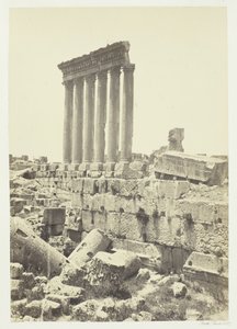 De stora pelarna i Baalbec, 1857. av Francis Frith