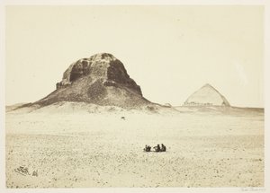 Pyramiderna i Dahshur av Francis Frith