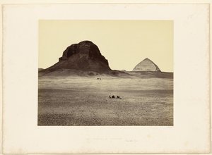 Pyramiderna i Dahshur, från öster av Francis Frith
