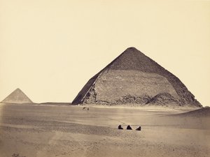 Pyramiderna i Dahshur från sydväst av Francis Frith
