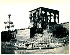 Ramesseum i El-Kurneh, Thebe, andra vyn av Francis Frith