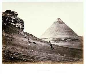Den andra pyramiden, från sydost av Francis Frith
