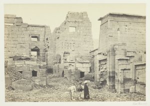 Tempelpalatset, Medinet Haboo av Francis Frith