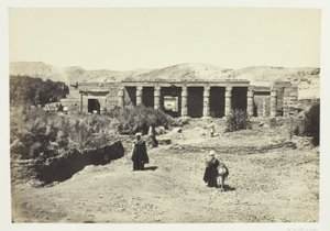 Goornehs tempel, Thebe av Francis Frith