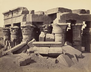 Templet för Horus och Sobek, Kom Ombo av Francis Frith