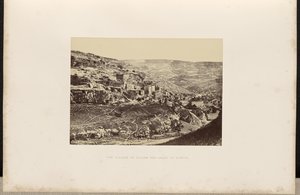 Byn Siloam och Kidrondalen. av Francis Frith
