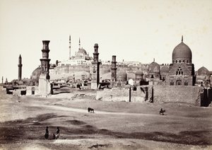 Gravar på den södra kyrkogården, Kairo av Francis Frith