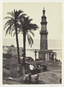 Utsikt vid Girgeh, Övre Egypten av Francis Frith