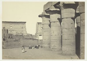 Utsikt i Luxor, 1857. av Francis Frith