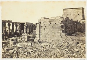 Utsikt över ön Philae av Francis Frith