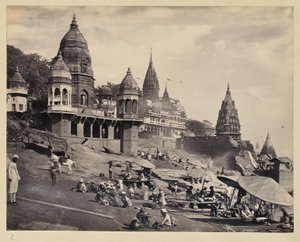 [Ganges riverbank and Manikarnika Ghat]