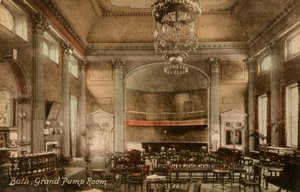 Grand Pump Room, Bath, Somerset, sent 1800-tal eller tidigt 1900-tal.