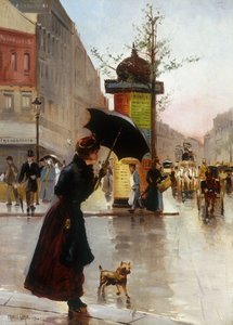 Paris Street Scene, 1890 av Francis Garat